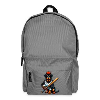 Chien de baseball Rottweiler - Sac à dos - gris éléphant - Devant