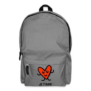VALENTINE'S DAY. Bachelorette party. I LOVE YOU. I LOVE YOU. LOVE - Backpack - elephant grey - Front