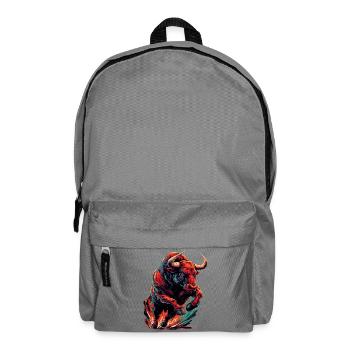 Stier - Rucksack - Mittelgrau - Vorne