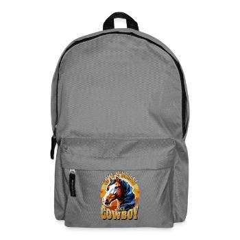 Save A Horse Ride A Cowboy Riding and Horse Fan - Backpack - elephant grey - Front