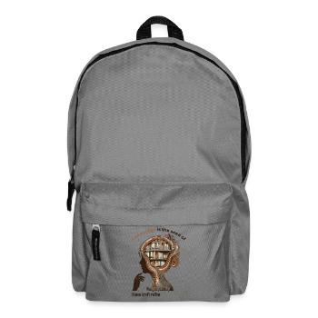 Knowledge is the seed of creativity - Rucksack - Mittelgrau - Vorne