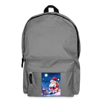 Christmas Man with Gifts Sack - Backpack - elephant grey - Front