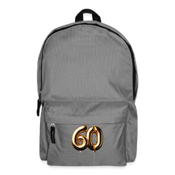 60 ans de ballon d’or feuille de ballon cadeau - Sac à dos - gris éléphant - Devant
