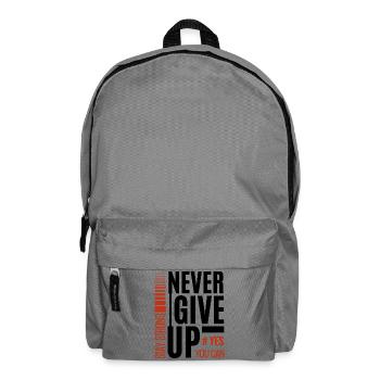 Stay Strong Yes You Can Motivational Banner - Backpack - elephant grey - Front