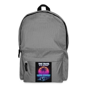 Retro Future Zeitreise Design - Rucksack - Mittelgrau - Vorne
