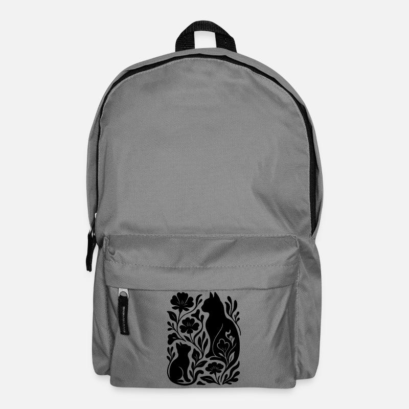 Abstraktes Spiel Katzen - Rucksack - Mittelgrau