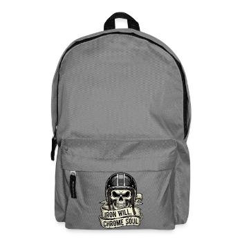 Iron Will, Chrome Soul - Rucksack - Mittelgrau - Vorne