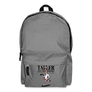 Taller Than Your Standards Giraffe - Backpack - elephant grey - Front