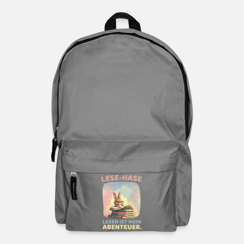 Reading Bunny Adventure Design - Backpack - elephant grey