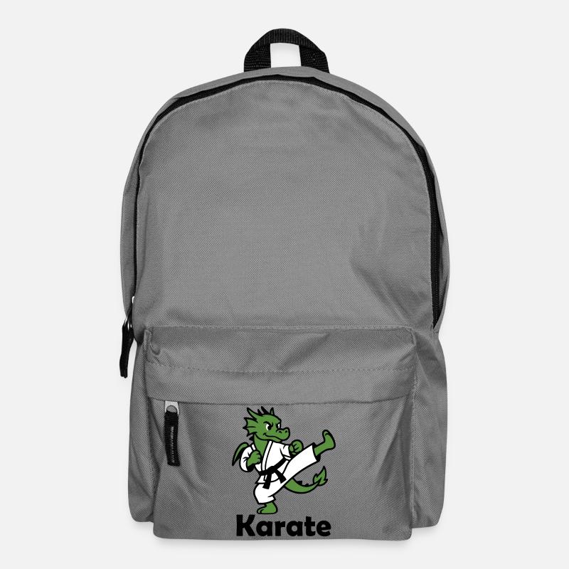 Karate Drache - Rucksack - Mittelgrau