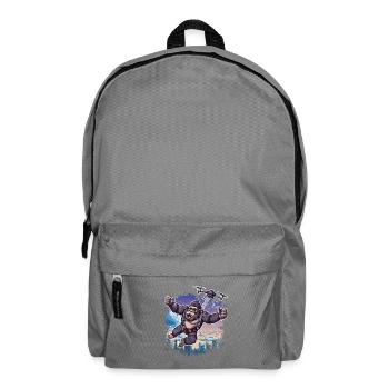 Gorilla Drone Kids Funny - Backpack - elephant grey - Front