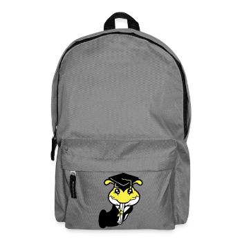 Loch Raupe Schulabschluss Abitur bestanden College - Rucksack - Mittelgrau - Vorne