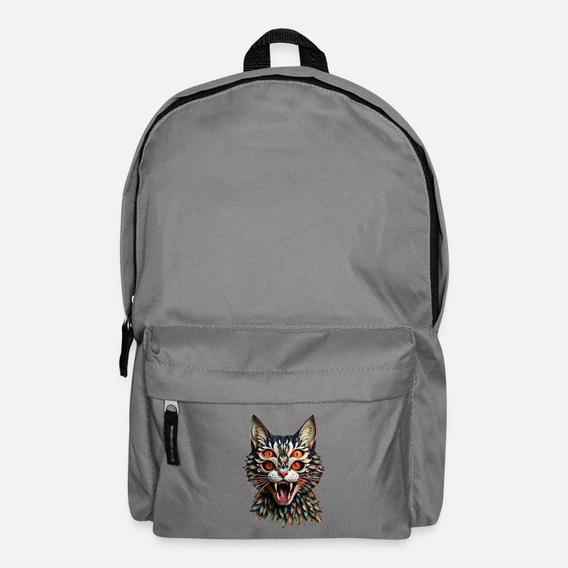 Creepy Cat – Nightmare in Fur - Backpack - elephant grey