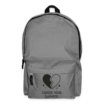 Choose Your Summer – Broken Heart - Rucksack - Mittelgrau - Vorne