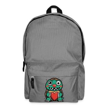 Crazy turtle - Backpack - elephant grey - Front