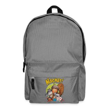 Chasse au lapin Scène Jeunesse Mots Humour - Sac à dos - gris éléphant - Devant