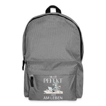Nicht Perfekt Doch Lebendig - Rucksack - Mittelgrau - Vorne