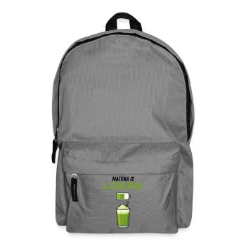 Green Smoothie Matcha Cup Mug Drinks - Backpack - elephant grey - Front