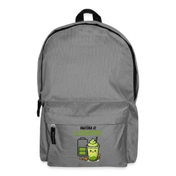 Ladebildschirm Grüner Smoothie Matcha Viral - Rucksack - Mittelgrau - Vorne
