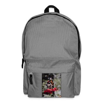 Punktiertes Schmetterlings-Mosaik - Rucksack - Mittelgrau - Vorne