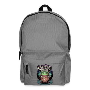 Hocus Pocus I Need Insulin to Focus - Backpack - elephant grey - Front