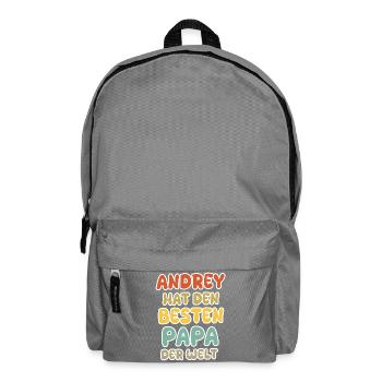 Andrey als Baby - Rucksack - Mittelgrau - Vorne