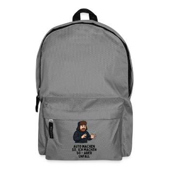 Car make so I do so - but accident - Backpack - elephant grey - Front