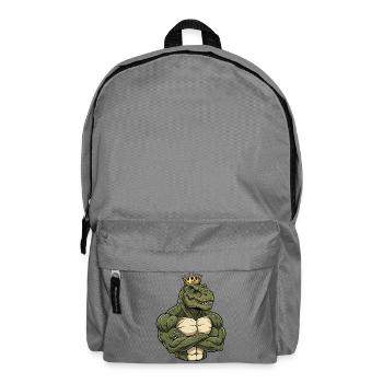 Fort Dino T-Rex King Dessin animé Fitness Jungle - Sac à dos - gris éléphant - Devant