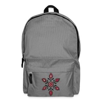 Rose Petal Mandala Pattern - Backpack - elephant grey - Front