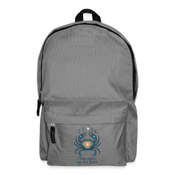 Cancer Star Sign - Astrology - Backpack - elephant grey - Front