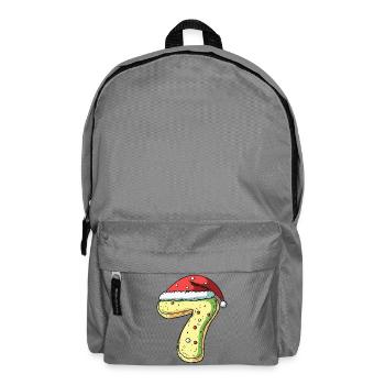 7 Number Cookie Christmas - Backpack - elephant grey - Front