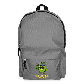 Pomme Verte - Caricature de Fitness Musculation - Sac à dos - gris éléphant - Devant