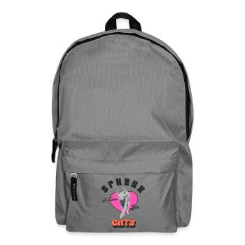 I Love Sphynx Cats Lover - Backpack - elephant grey - Front