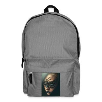 Gold Maskierte Verzauberungsfrau Schwarz -GBC - Rucksack - Mittelgrau - Vorne