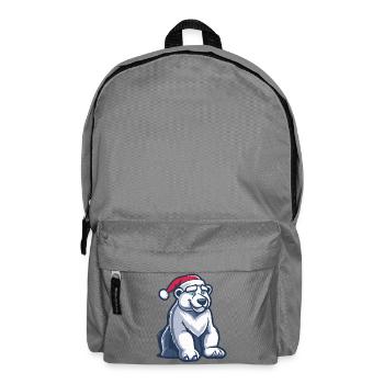 Noël de l’ours polaire - Sac à dos - gris éléphant - Devant
