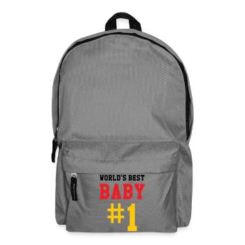Meilleur bébé - Naissance - Enfant - Sac à dos - gris éléphant - Devant
