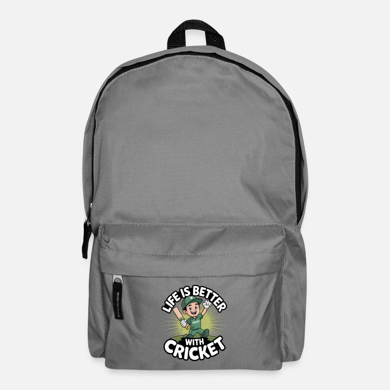 Funny Cricket Saying Vintage Cricket Game - Backpack - elephant grey