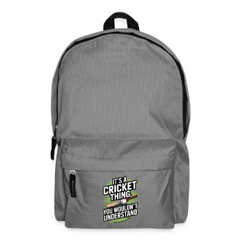 Lustiges Kricket Spruch Vintage Cricket Spiel - Rucksack - Mittelgrau - Vorne