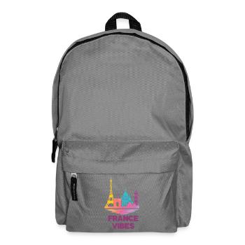 France Vibes Skyline Color Palette - Backpack - elephant grey - Front
