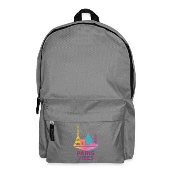 Silhouette de gradient de Paris Vibes - Sac à dos - gris éléphant - Devant