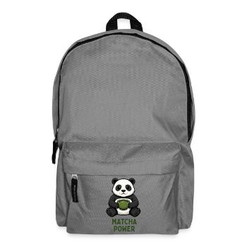 Matcha Kraft Panda - Rucksack - Mittelgrau - Vorne
