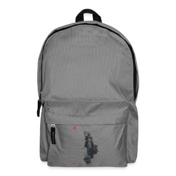Dark silhouette with dread - Backpack - elephant grey - Front