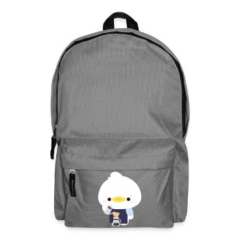 Kawaii Barista Duck - Backpack - elephant grey - Front