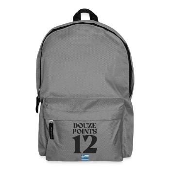 Douze Points 12 Greece Euroviision - Backpack - elephant grey - Front