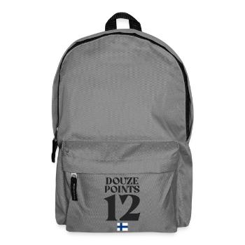 Douze Points 12 Finland Flag eurovision - Backpack - elephant grey - Front