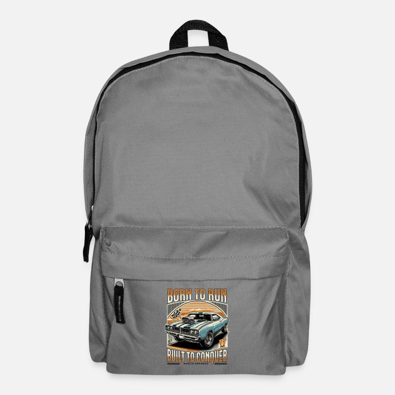 Born to Run Built to Conquer - Backpack - elephant grey
