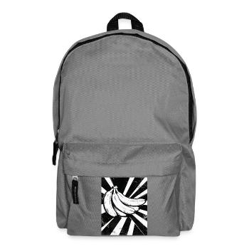 Black and White Bananas Collage - Backpack - elephant grey - Front