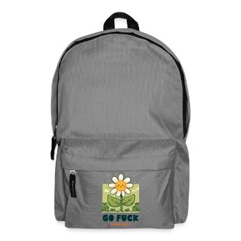 Freche Blume - Rucksack - Mittelgrau - Vorne
