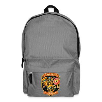 Fast Food Crew Badge Flippin Awesome - Dabbing Dab - Backpack - elephant grey - Front
