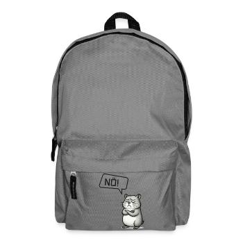 Nö! Hamster – Kleiner Sturkopf sagt Nein - Rucksack - Mittelgrau - Vorne